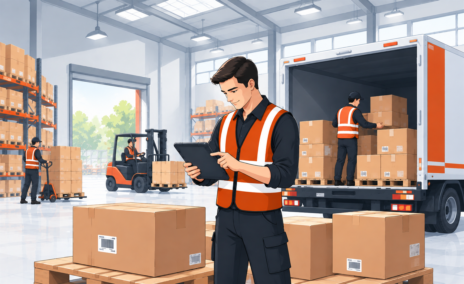 Schedule customer pickup and delivery